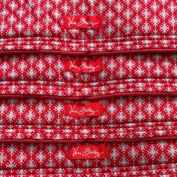 Set of 4 Vera Bradley Pink Swirls Paisley Quilted Placemats - Picture 3 of 5